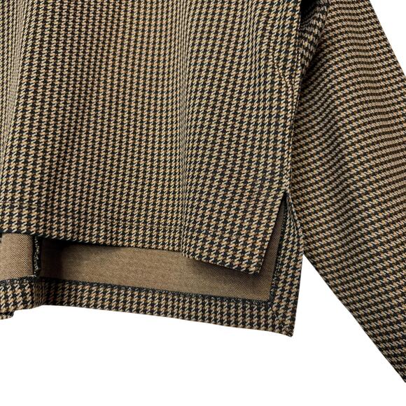 ROSETTA GETTY Cocoon Turtleneck Sweater Houndstooth - Picture 3 of 5